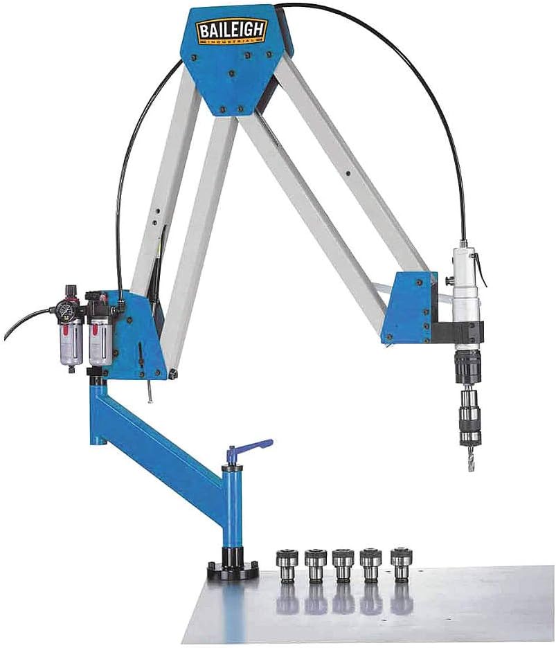 Baileigh Industrial/JPW - ATM-27-1900 - Double Arm Articulated Air Powered Tapping Machine, 1/8-1 Tapping Cap, 220RPM