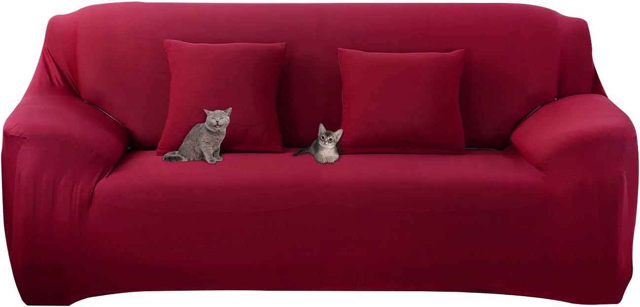 Best living room recliner seat cover – maroon color