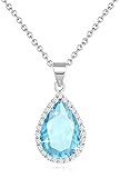 Sumonyo Diamond Teardrop Pendant Necklaces for