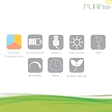 PURElite 2in1 Lamp Torch Rechargeable Desk Table Light LED 180° view 8