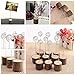 Photo Clip Rustic Real Wood Base Table Name Number Holder Picture and Memo Note Card Holders for Wedding Party Decoration