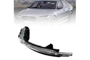 CHELANGHU Mirror Turn Signal Light Lamp Compatible with Audi A6 C7 2012 2013 2014 2015 2016 2017, LED Indicator Lights (Drive