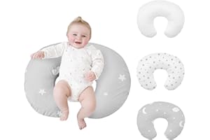 Nursing Pillow, Breast Feeding Pillows for Mom, Soft Cover with Breathable Filling, Ergonomic Breastfeeding, Bottle Feeding a