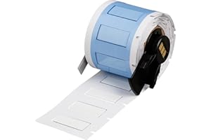 Brady PermaSleeve Heat Shrink Wire and Cable Labels for M610, M611, M710, BMP61, and BMP71 Printers - 0.25" Dia x 1", White. 