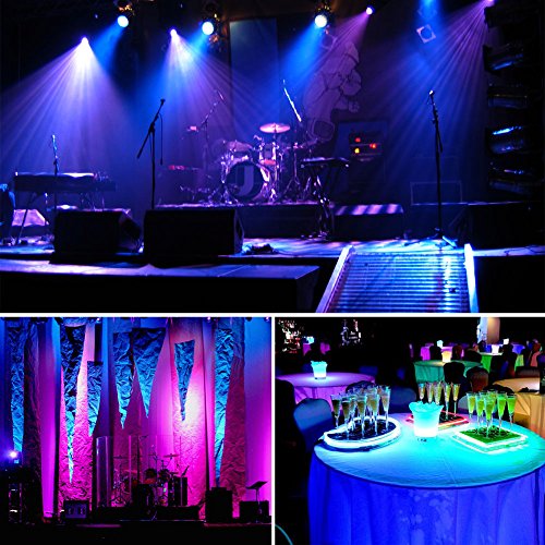 Par Stage Light, LaluceNatz 24LED RGBW Par Can with Remote Control DMX Lights for Church Wedding Party Stage Lighting - Thumbnail 2
