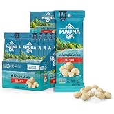 Mauna Loa Sea Salt Roasted Macadamia Nuts, 12 Pack of 1 oz | Single Serve Snack Bags, Keto Friendly, Gluten Free, Healthy Snack