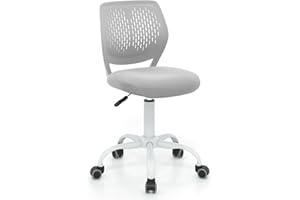Giantex Kids Desk Chair, Adjustable Children Study Chair, Swivel Armless Mesh Task Office Chair, Computer Desk Chair with Adj