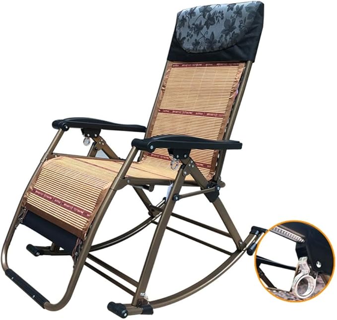 Rocking chair Folding Zero Gravity Rocking Chair Adjustable Reclining