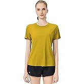 gyprprer 100% Merino Wool Round Neck T-Shirt Women's Short Sleeve Outdoor Hiking, Base Layer Women Short Sleeve