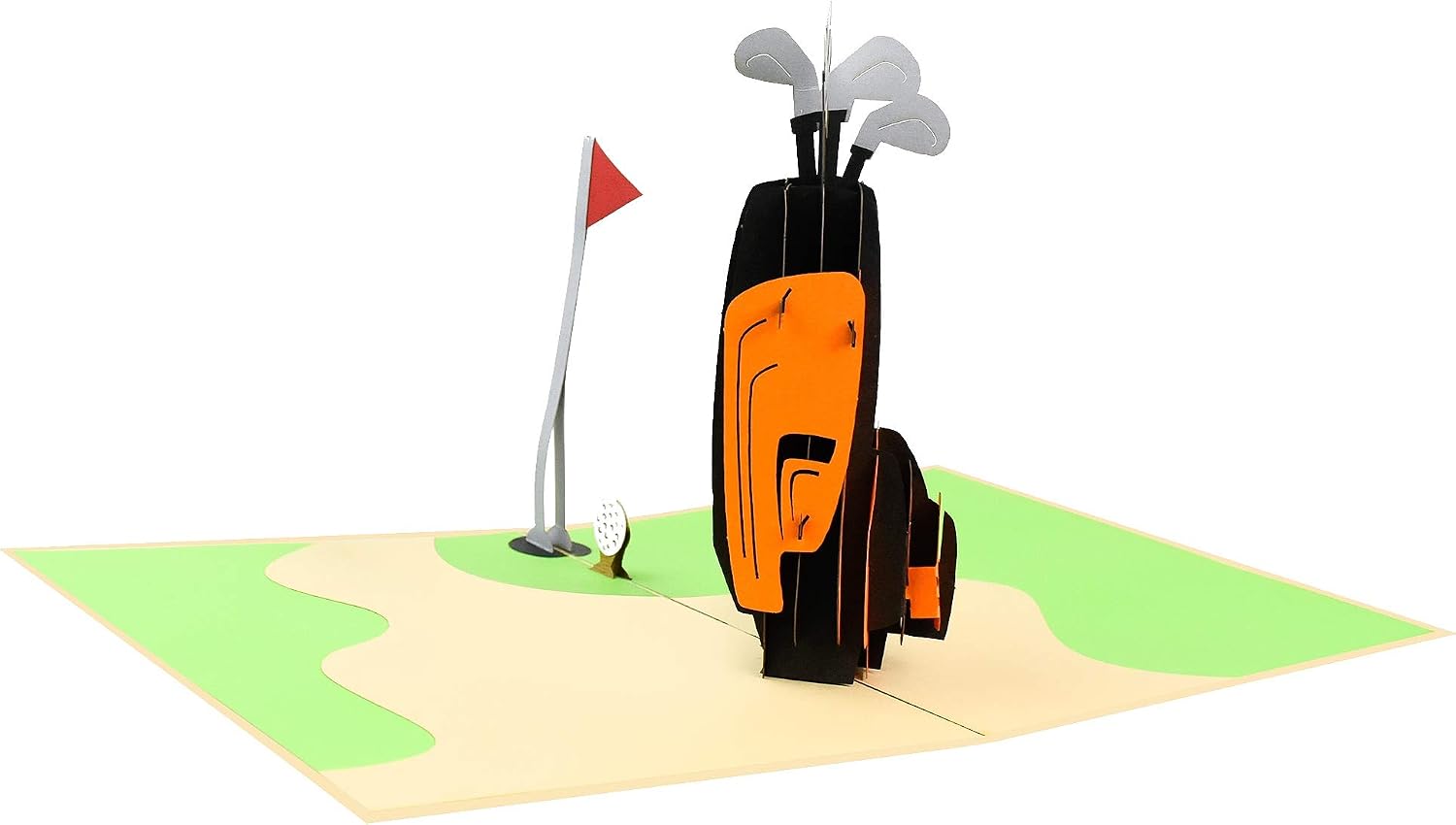 PopLife Golf Clubs 3D Pop Up Greeting Card, Handmade Father’s Day, Birthday, Retirement Gift for Him & Men, Happy Anniversary - Image 5