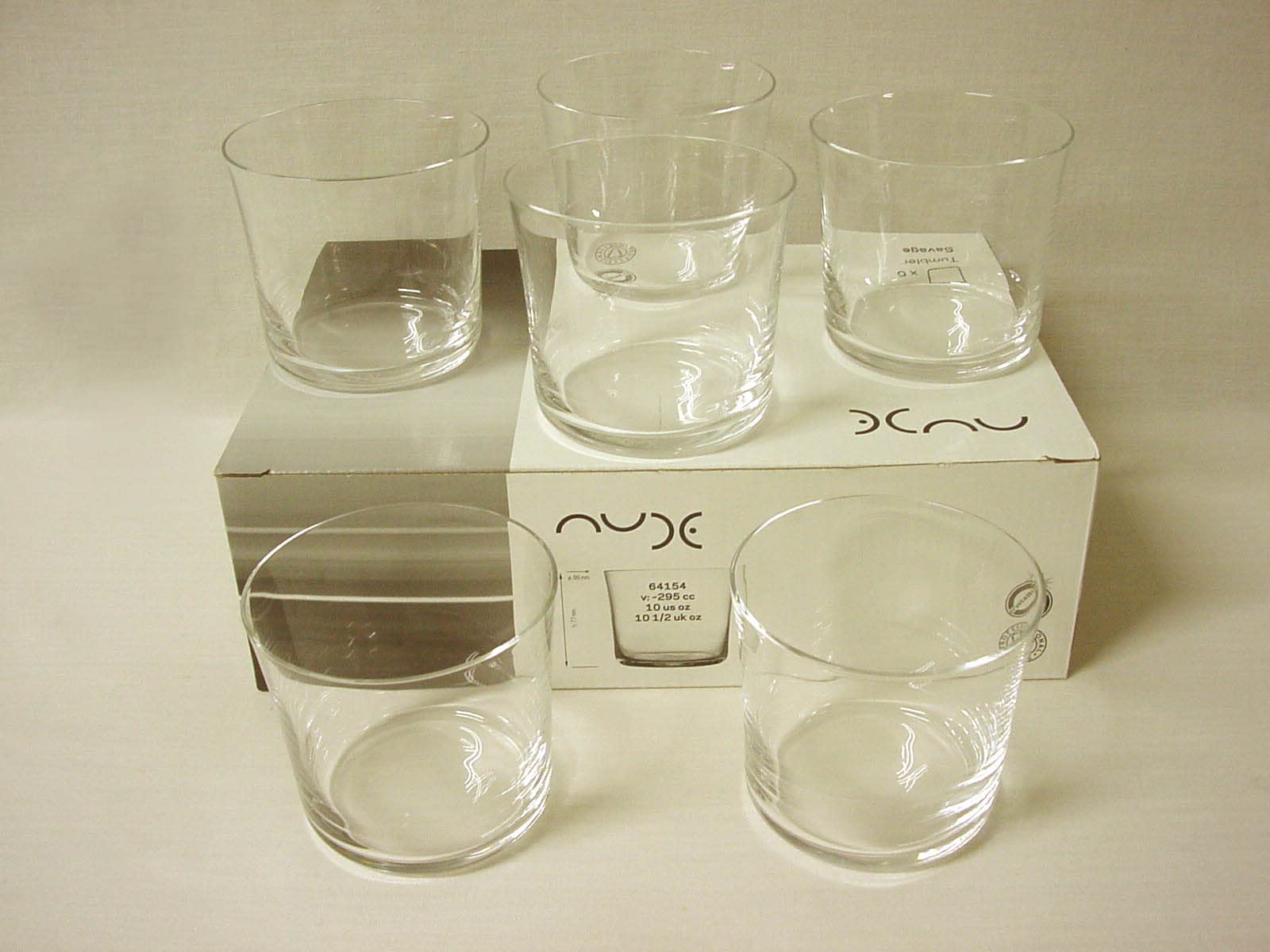 Nude Savage Lowball Glasses 10oz / 290ml, P64154-000000-B01006 Pack of 6