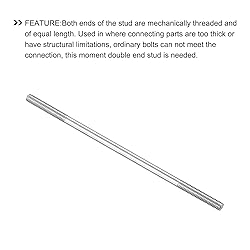 METALLIXITY Double Ended Stud Screws