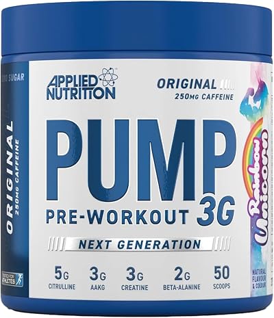 Applied Nutrition Pump 3G Pre Workout Rainbow Unicorn 375g 25 Servings