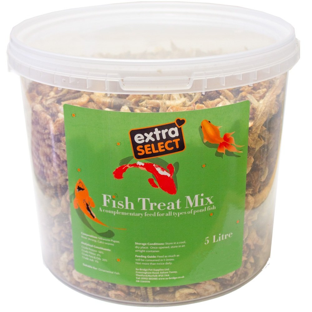Extra Select Koi Mix Fish Feed & Treat Tub - 5 Litre