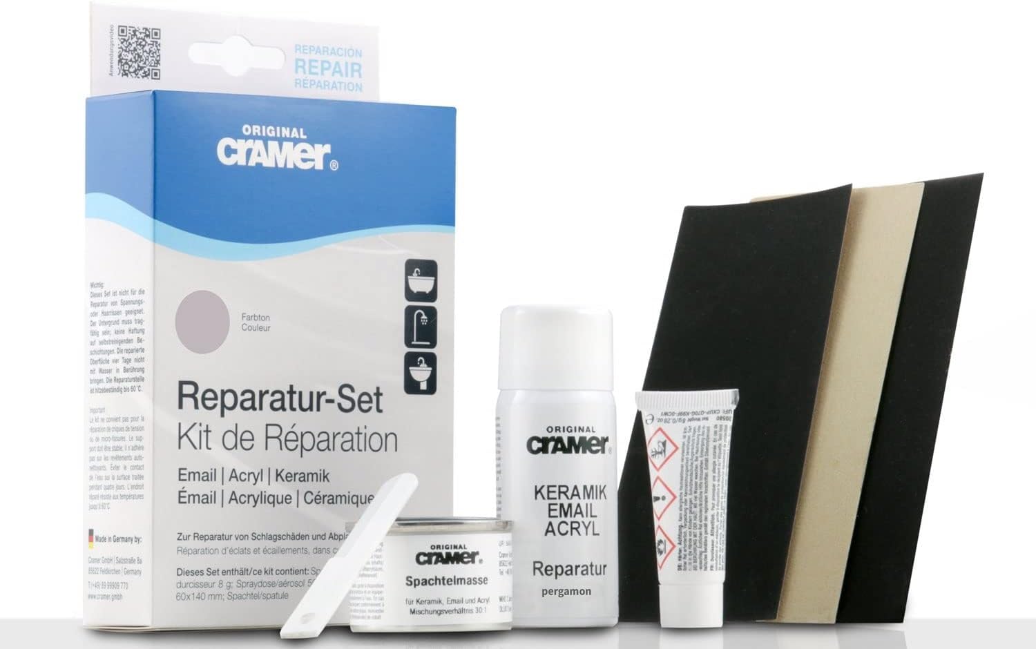 Bathtub Repair Kit (Parchment) for Repairs on Ceramic, Enamel and Acrylic