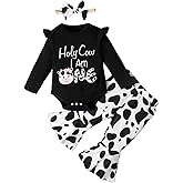 Slanavel Baby Girl First Birthday Outfit - Holy Cow I'm One