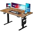 Marsail Electric Standing Desk Adjustable Height Home Office Desks 55"x28" with Storage Bag,Sit Stand up Desks for Study,Writing,Work Computer 4 Memory Preset with Headphone Hook