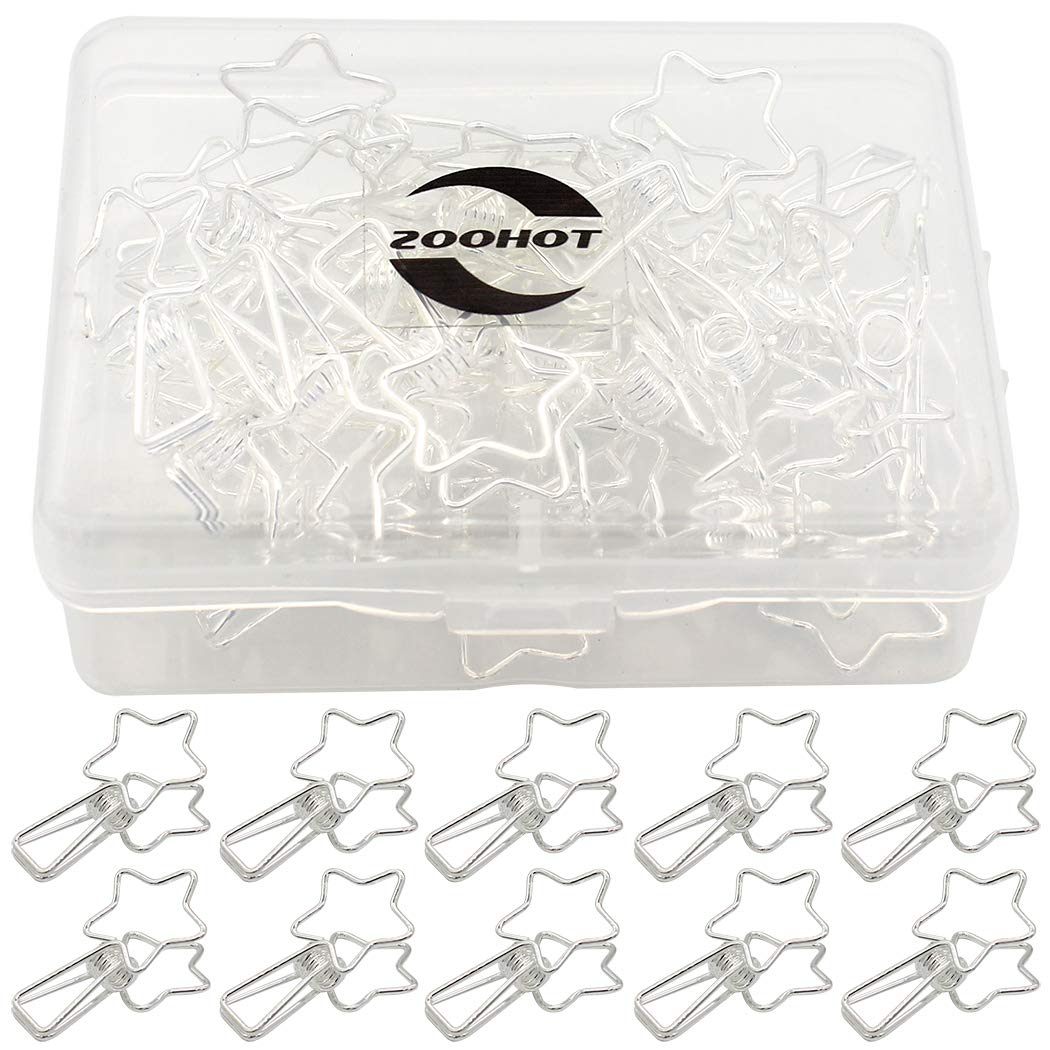 Silver Clips Zoohot Funny Paper Clips Multi-Function Clip Pack of 25