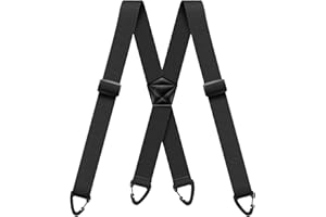 GENERIC Hidden Suspenders for Men X Back Adjustable Elastic Men's Suspenders Under Clothes with 4 Snap Loop