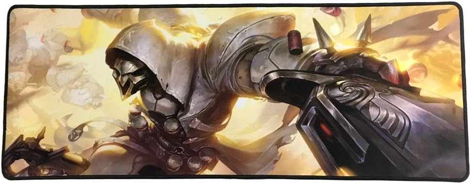 Gicon OW Mouse Pad Gaming Mouse Pad Extended Gaming Mouse Mat Reaper 31.5Lx11.8Wx0.12（A）B