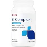 GNC B-Complex Plus Energy | Metabolism &amp; Energy Production | 120 Count | Delivers Vitamin B12 and Caffeine to Support Energy Production, Focus, Metabolism, and Calorie Burning, Gluten-Free