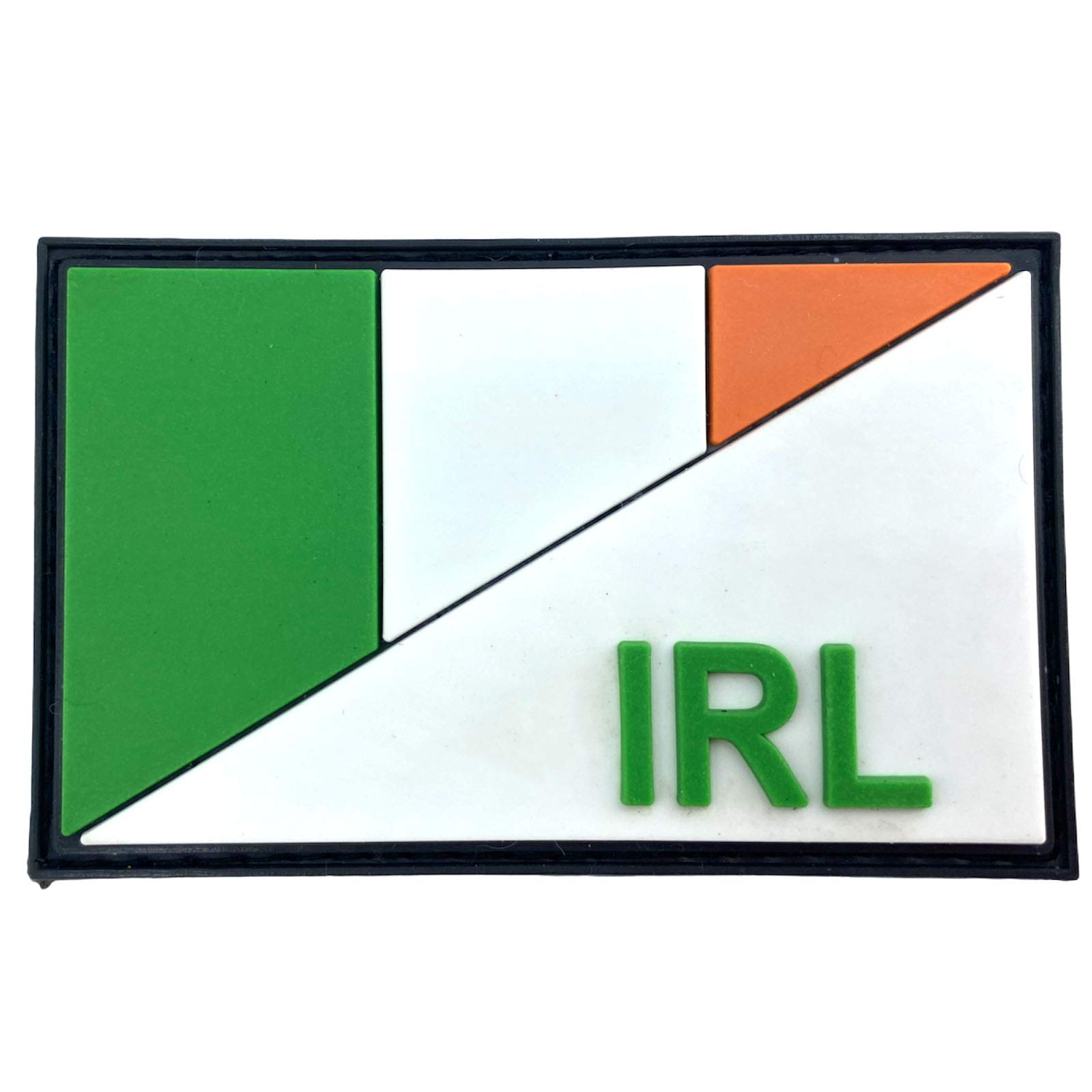 Ireland Irish Diagonal IRL Flag Tactical PVC Airsoft Paintball Cosplay Patch