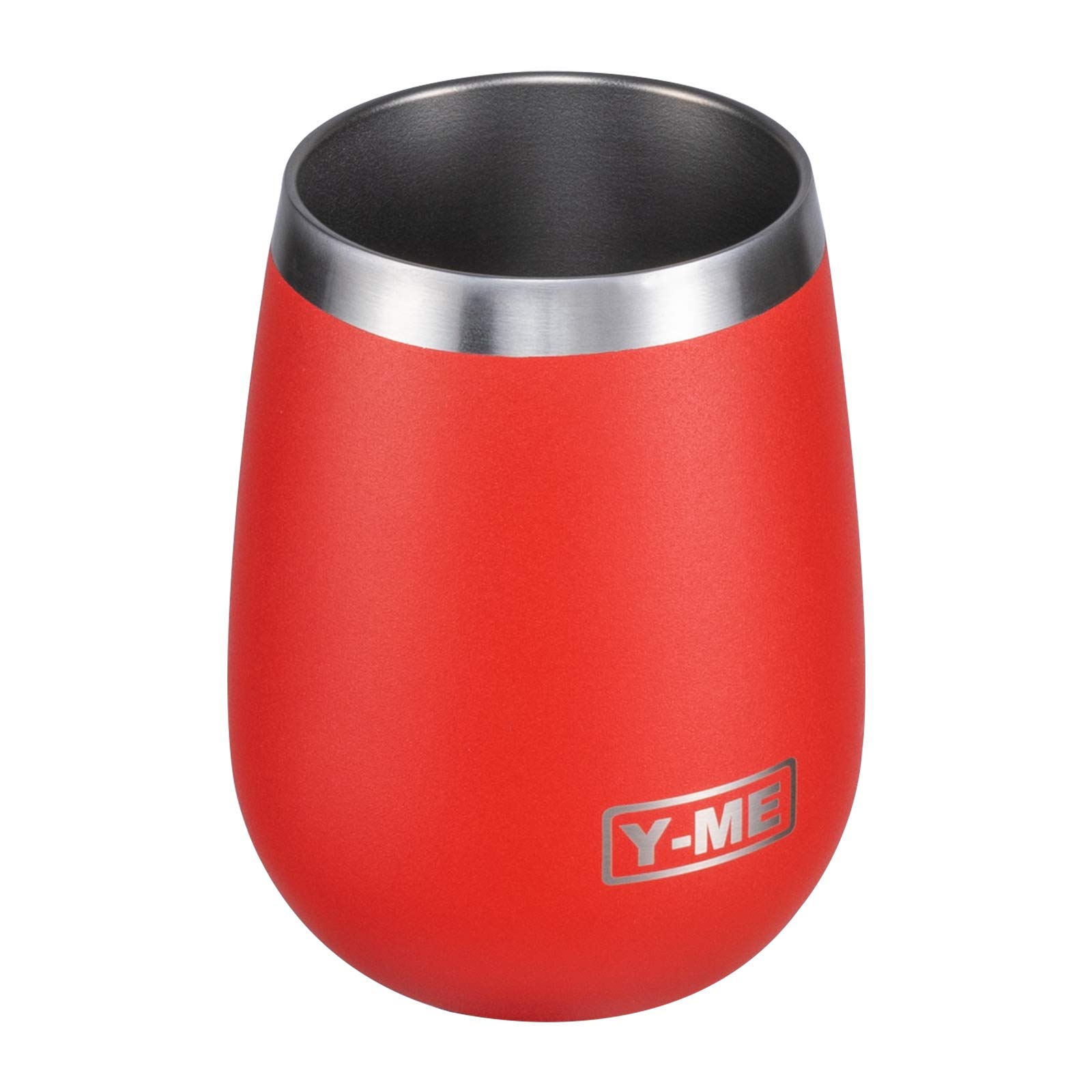 Y-ME Stainless Steel Wine Tumbler Insulated,10oz Wine Tumbler with Lid Double Wall,Wine Cup with Lid for Coffee,Cocktails,Drinks