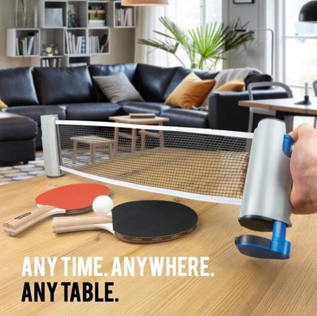 Lanyun Table Tennis Replacement Net, Indoor Games Retractable Table Tennis Ping-Pong Portable Net Kit Professional Replacement for Indoor Or Outdoor Court, Beach, Driveway,Easy Transport