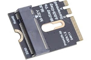 Dioche Reverse M.2 NVMe SSD Converter Adapter, MKey NVMe SSD Converter Card, PCIe 4.0 Compatible with M.2 A and E WiFi Interf