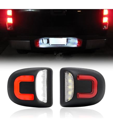 2X LED License Plate Light Rear Bumper Tag Assembly Lamp For Ford F150 F250 F350 - Foto 6