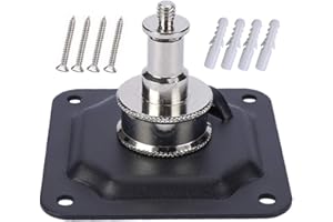 FIEWSZIHU Light Wall and Ceiling Mount with 5/8" Stud and 1/4" Thread with Screws for Photo Studio Video Flash Strobe Photography
