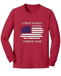 True Patriot Flag American Pride Youth Longsleeve
