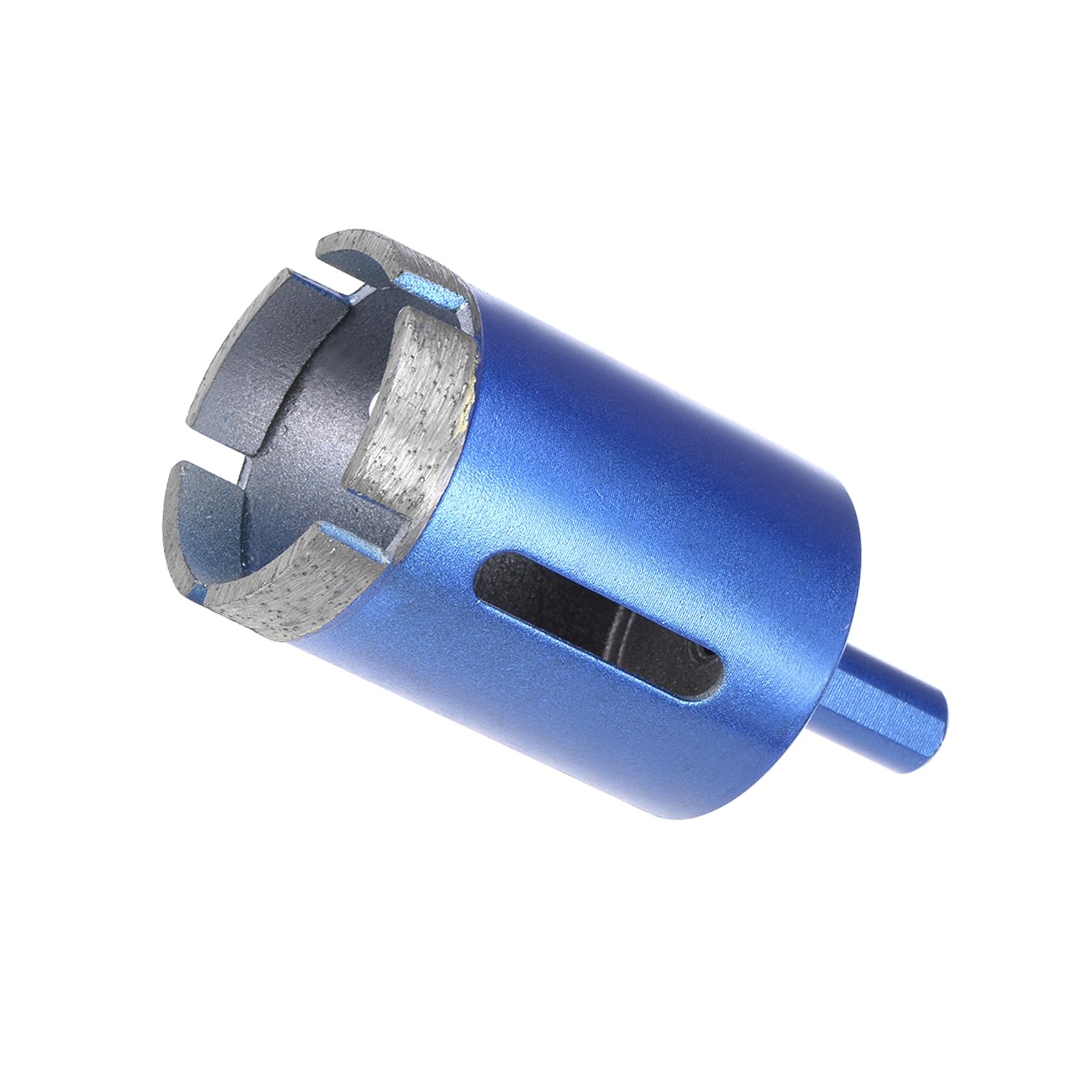 CoCud Diamond Core Drill Bit, 40mm Dia Round Shank, Tiles Stones Marble Concrete Dry/Wet Hole Saws Blue - (Applications: for M10 Angle Grinder), 1-Piece
