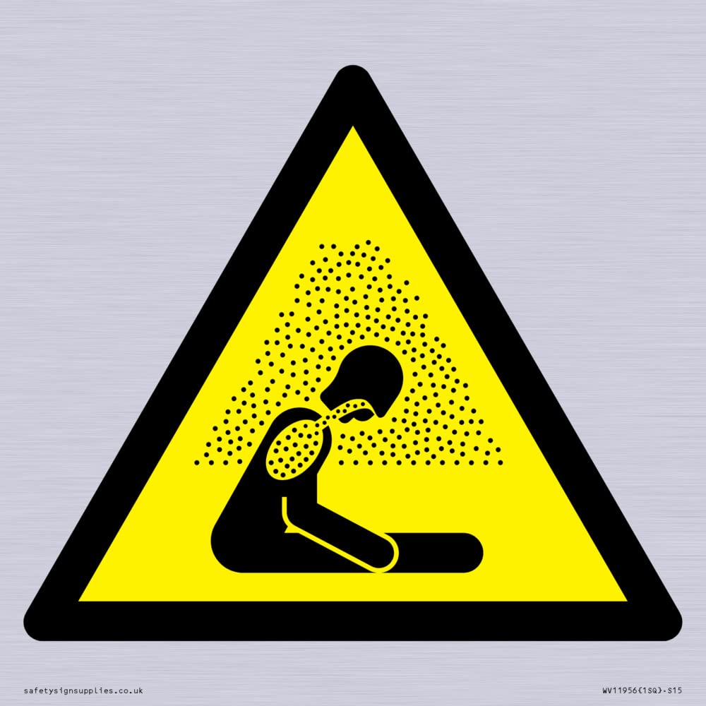 W041 Warning: Asphyxiating atmosphere Sign - 150x150mm - S15
