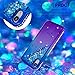 Tznzxm iPhone XR Case New Glitter Floating Flowing Flexible TPU Gradient Quicksand Series Anti-Scratch Shockproof Bling Diamond Sparkly Defender Protective Case for Apple iPhone XR Blue & Purple