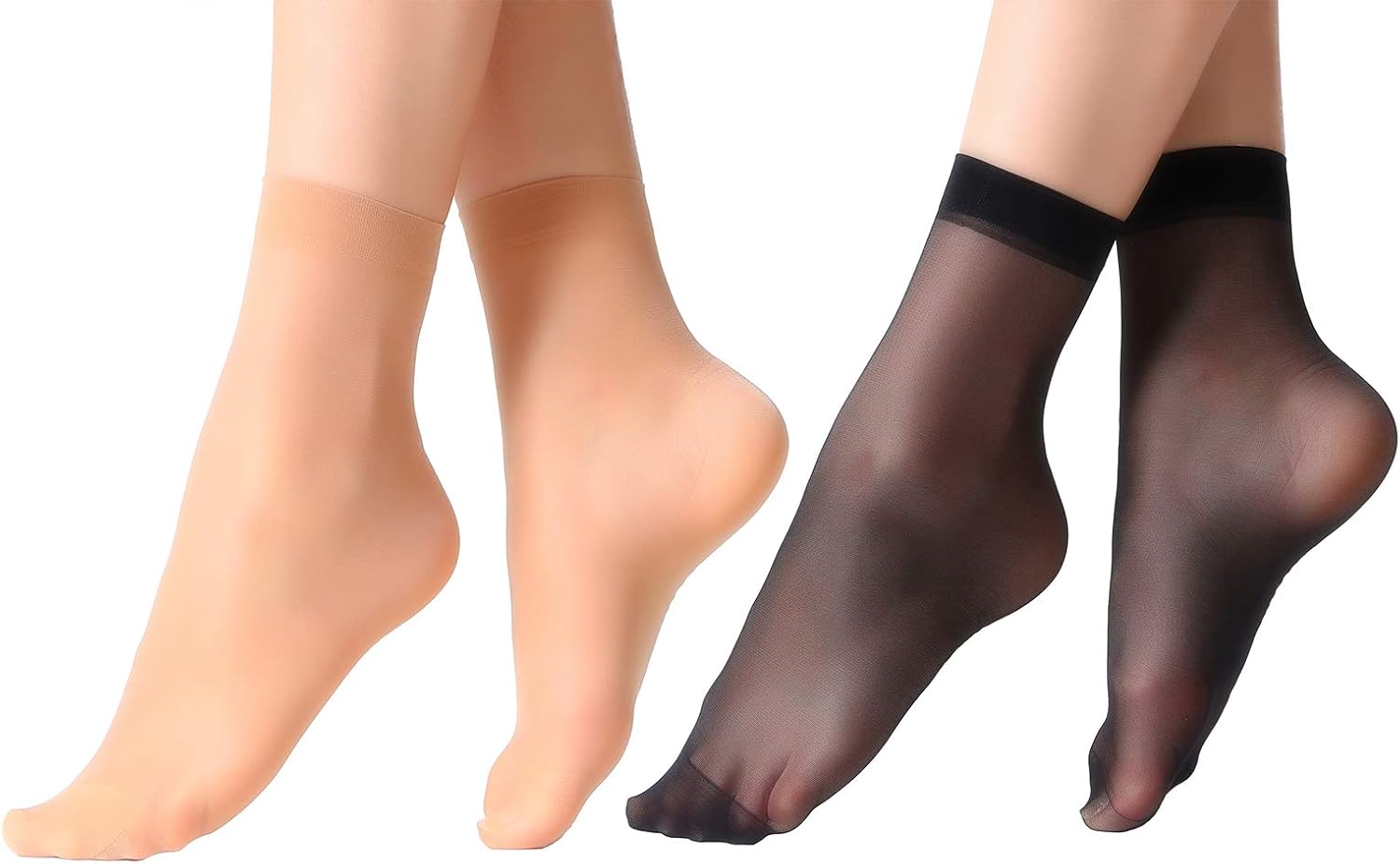 MANZI 12 pairs Nylon Pantyhose Socks Ankle Sheer Hosiery Amazon.ca