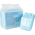 CutiePlusU Disposable Adult Diaper Heavy Absorption Dry Surface Adult Diapers All Night- Blue 10 Pieces (Large 36"-46")