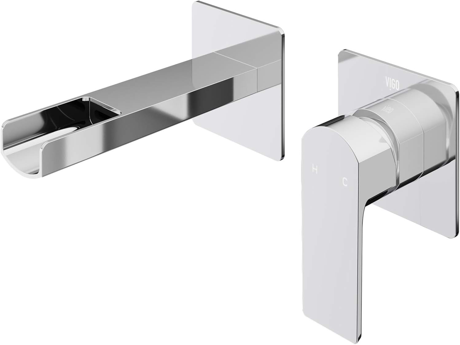 VIGO Atticus Single Handle Wall Mount Bathroom Faucet in Chrome-VG05005CH