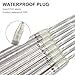 Topist Falling Rain Decoration Lights, Waterproof LED Meteor Shower Lights with 30cm 8 Tube 144 LEDs, Icicle Snow Fall String Cascading Lights for Party, Holiday, Xmas Tree, Garden Decoration (White)