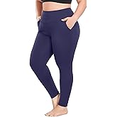 COOTRY Plus Size Leggings for Women with Pockets High Waist Buttery Soft Workout Yoga Pants
