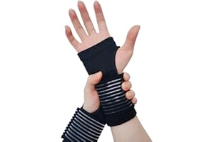 WOXVM 2 Pack Wrist Brace, Compression Wrist Support Splint for Women Men, Adjustable Wrist Strap Compression Wraps Fit Right Left Hand for Fitness, Carpal Tunnel Arthritis, Tendonitis, Wrist Pain