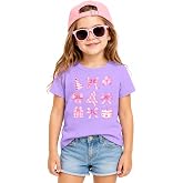 Lovekider Girls Birthday Shirt Short Sleeve Cotton T-Shirt for Ages 3-7 | For girls 3rd 4th 5th 6th birthday party, photos and gifts, soft cotton graphic Tee for toddler girls and kids