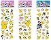 3 Sheets Puffy Scrapbooking Party Stickers + 43 Skateboard Stickers FREE USA SHIPPING - PIKACHU PUFFY / SKATEBOARD