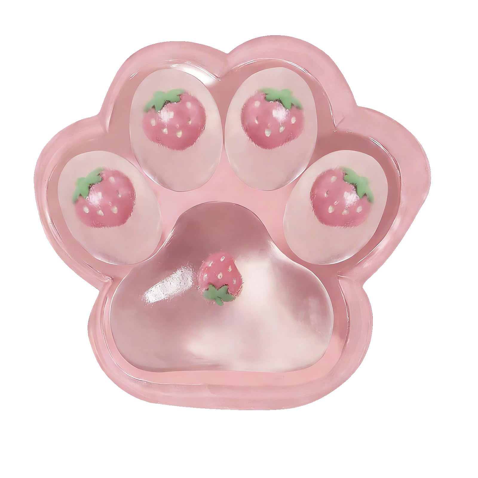 Giant Taba Squishy Paw Toy, Big Cat Paw Squishy Toys, Soft Cute Strawberry Cats Paws Squeeze for Kids and Adults, Relaxation Sensory Relief Birthday Gifts (Pink)
