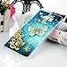 Mavis's Diary Galaxy Note 5 Case - 3D Handmade Bling Colorful Diamonds Gold Butterflies with Shiny Sparkle Rhinestone Gems Crystal Clear Full Body Protection Hard PC Case Cover