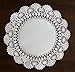 The Baker Celebrations Round paper Lace Table Doilies - 4 5 6 8 10 and 12 inch Assorted Sizes White Decorative Tableware Placemats (Variety pack of 120 - 20 of each)