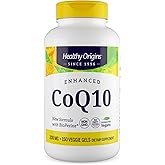 Healthy Origins Natural Enhanced CoQ10 (BioPerine®), 200 mg - Heart Health & Energy Supplement - Gluten-Free & Non-GMO Supplements, with BioPerine & Sunflower Lecithin ((Pack of 1) 150 Veggie Gels)
