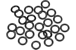 TA-VIGOR 25pcs Nitrile Rubber O-Rings 8mm OD 5mm ID 1.5mm Width, Metric Nitrile Rubber Sealing Gasket for Automotive or Air Conditioning Repair, Filter, Pump, Water Hose, Engines, Valves