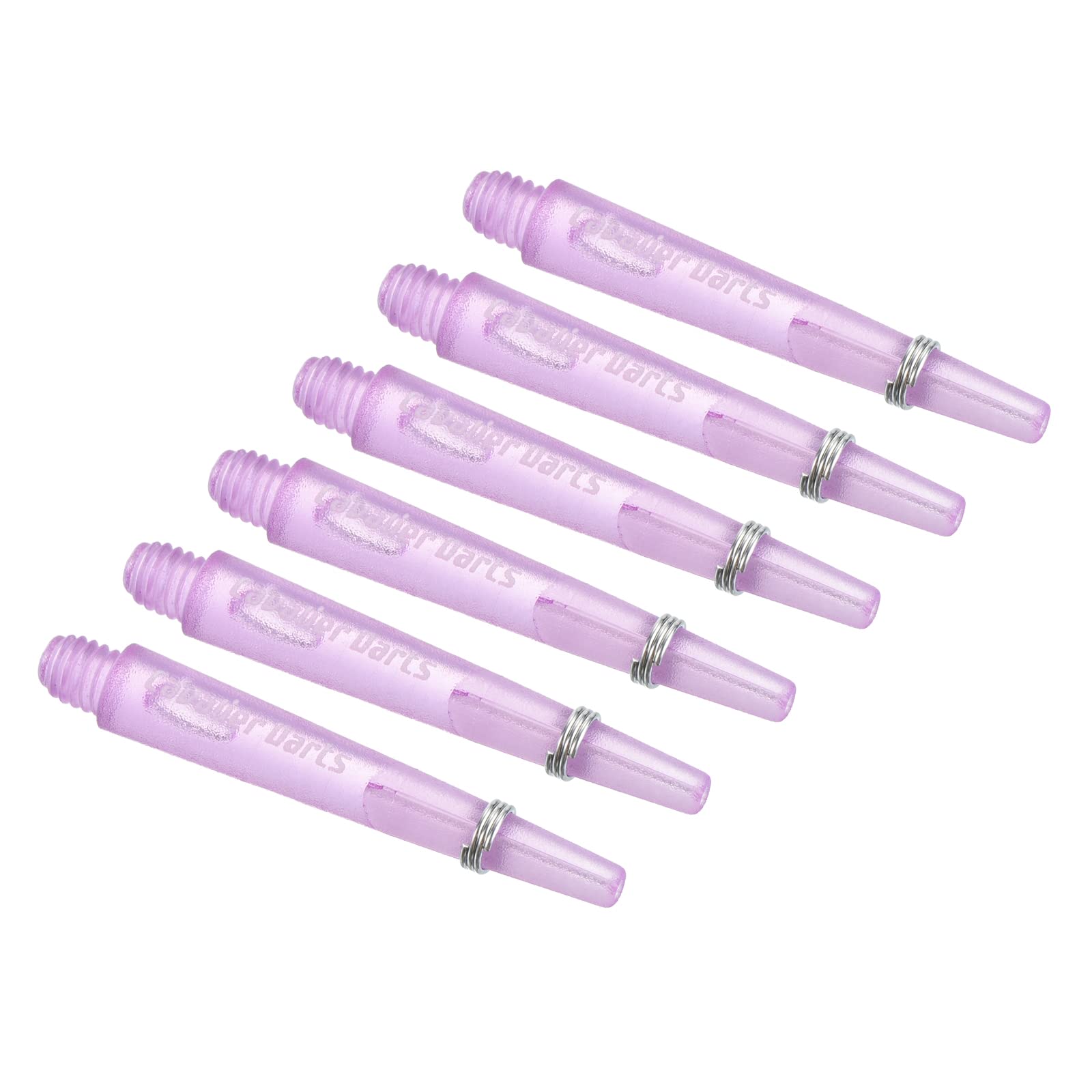 PATIKIL 35mm Dart Shafts, Medium 2BA Thread Plastic Dart Stems Dart Accessories for Steel Tip - 6 Pack (Purple)