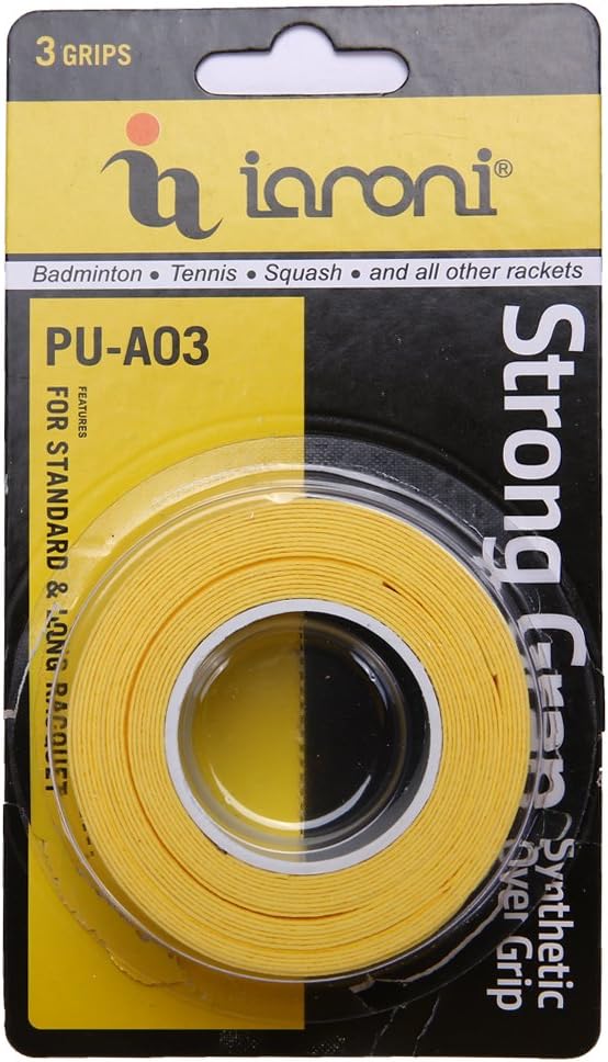 ianoni Tennis Overgrip, overgrip tape for badminton, tennis, squash rackets, Can be used for 3 grips